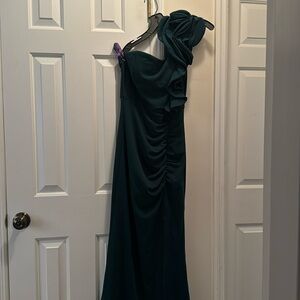Beautiful dark hunter green one should dress